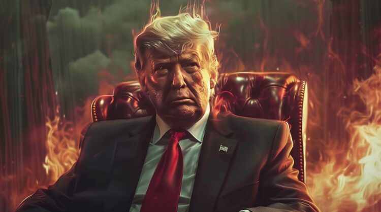 Discurso de Trump decepciona e preço do BTC desaba