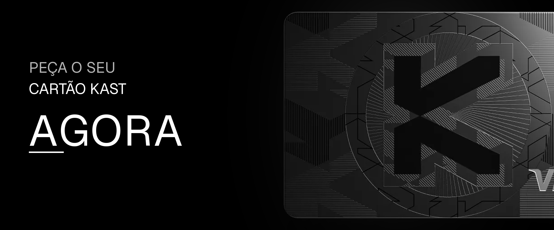 Obtenha seu cartão cripto KAST